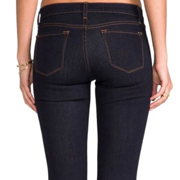 J BRAND 'STARLESS’ JEAN LEGGINGS, Dark blue Low-rise, stretch mid weight 27x30 - Picture 4 of 15